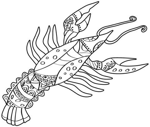 Cancer Zodiac Sign Coloring Page